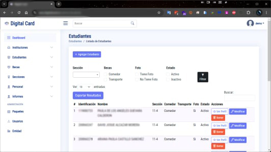Digital Card • Identificación Digital